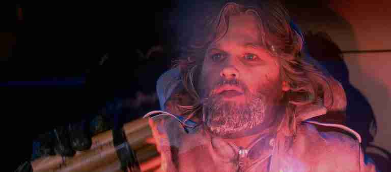MacReady's paranoid standoff with flamethrower and dynamite in The Thing 1982 analysis – threatens to blow up camp to enforce blood test