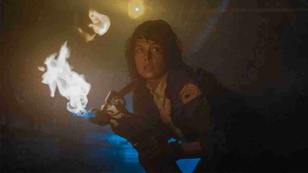 Ripley using the flamethrower during the Break Into Three action, symbolizing her leadership and commitment to survival.