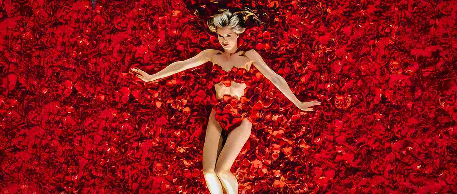 The iconic red rose fantasy from American Beauty, representing the Break into Two beat on the American Beauty Beat Sheet.