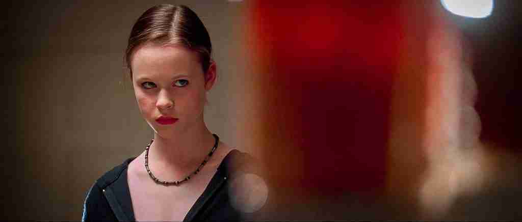 Jane Burnham's look of alienation, key to the structural setup on the American Beauty Beat Sheet.
