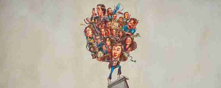 Cinematic key art illustrating Lorne Michaels struggling to manage the chaos, representing the structural tension of the Saturday Night 2024 Beat Sheet.