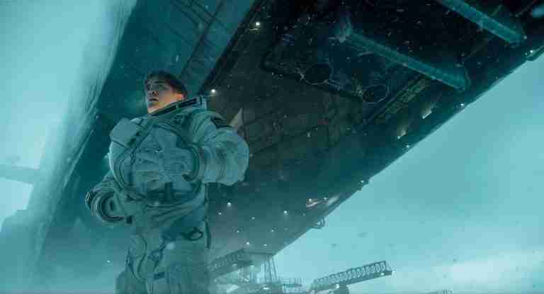 Mickey 17 analysis featured image: Robert Pattinson as Mickey Barnes exposed to deadly virus in Niflheim air for vaccine development, spacesuit open, sci-fi exploitation and sacrifice theme