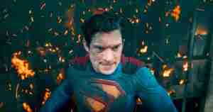 Superman shields from kaiju fire breath in Metropolis battle – Superman 2025 Analysis