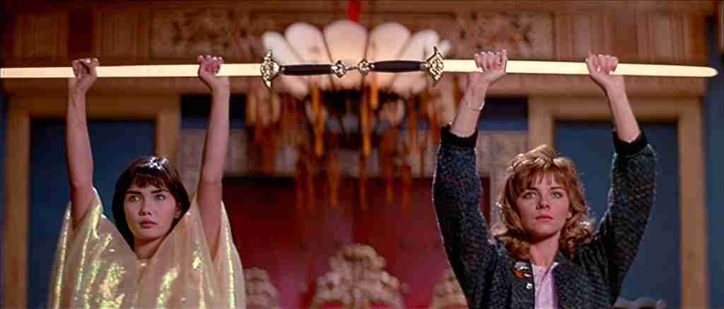 Gracie Law and Miao Yin taming the burning blade in Big Trouble in Little China analysis