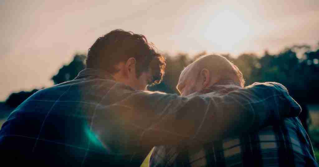 Jonathan Kent embraces Clark on porch in Superman 2025 Analysis