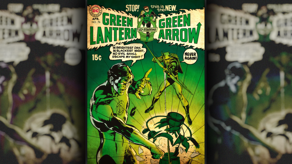 Cover of Green Lantern #76 (April 1970) by Neal Adams — the issue that began the Bronze Age of comics three years before Amazing Spider-Man #121.