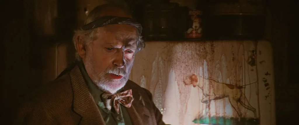 Grandpa in the kitchen at the end of The Lost Boys, moments before his final line